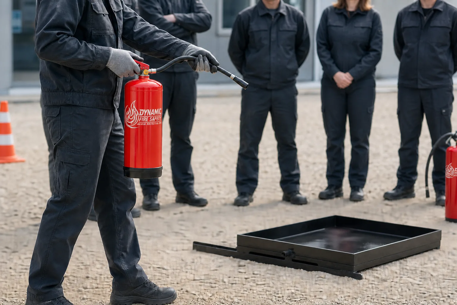 Professional hands-on fire extinguisher safety training